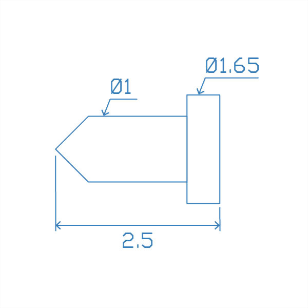 Micro Shaft | Pin 1.65x2.5mm