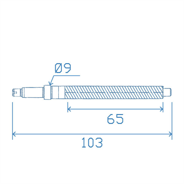 Precision Long Shaft 9x103mm