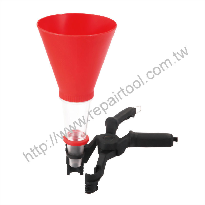 Universal Oil Funnel with Threaded Clamp Set