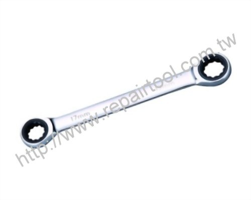 Double-Box-End Ratchet Wrench