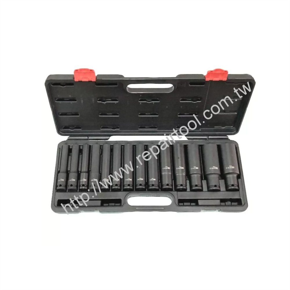 14PC 120mmL Deep Impact Socket Set