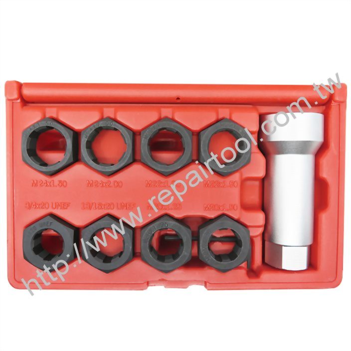 Twist Axle Spindle Rethreading Set (9 Pcs)