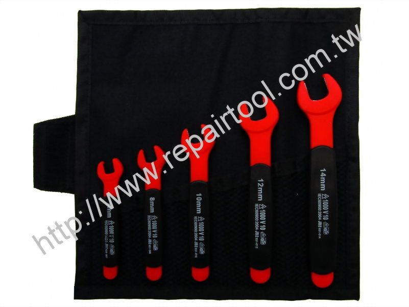 5PCS Insulated Open End Wrench Set