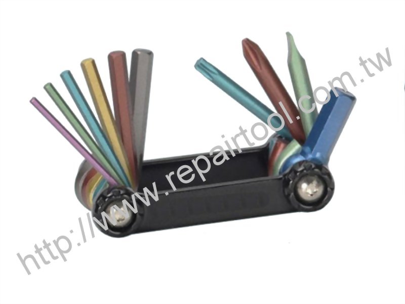 10 Pcs Aluminum Folding Bike Tool