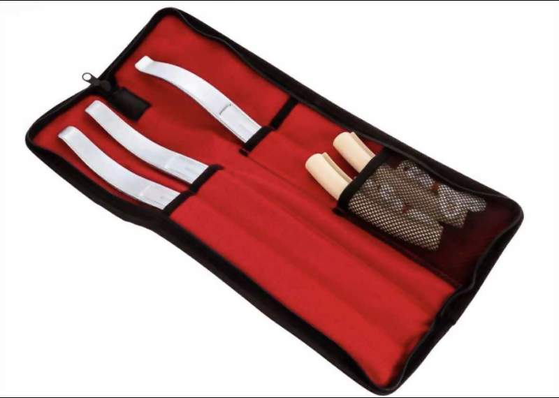 ALPHA MOTO Motorcycle Tire Irons Level Changing Tool Rim Wheel Bead Breaker Three 15 inch Curve Spoons and Rim Protectors Combo Set