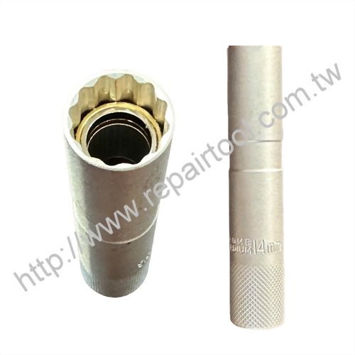 3/8" 14MM 63mmL Magnetic Spark Plug Socket