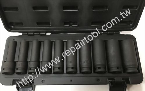 1/2"Dr. Deep Impack Socket Set 12 Point