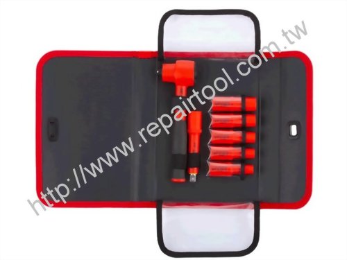 3/8"Dr. 1000V Insulated Reversible Ratchet Set 3/8"Dr. 1000V Insulated Reversible Ratchet Set