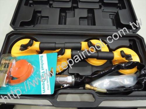Air Knife & Double Suction Cup Kit With Ratchet Tie Down