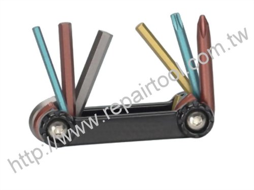6 Pcs Aluminum Folding Bike Tool