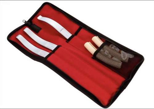 ALPHA MOTO Motorcycle Tire Irons Level Changing Tool Rim Wheel Bead Breaker Three 15 inch Curve Spoons and Rim Protectors Combo Set