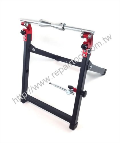 Portable Fordable Motorcycles Stand Wheel Balancer Truing Check True Balancing