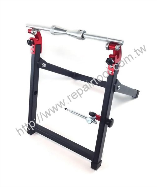 Portable Fordable Motorcycles Stand Wheel Balancer Truing Check True ...