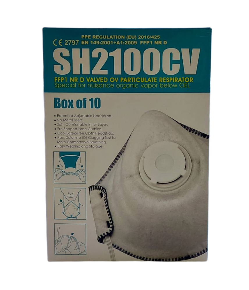 三暉P1杯狀活性碳口罩(含氣閥)(SH-2100CV)