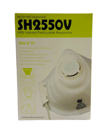 三暉M型N95口罩(含氣閥)(SH-2550V)