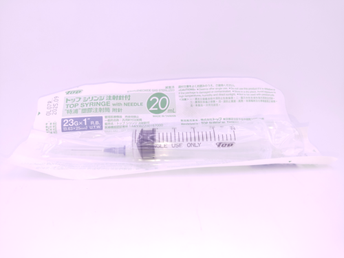 TOP20cc注射筒*23g