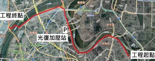 水量調度幹管及光復抽水加壓站第一階段工程