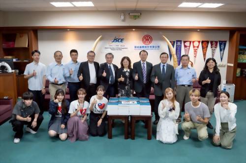 為促進台日免開挖技術交流於8/15舉行贈書儀式