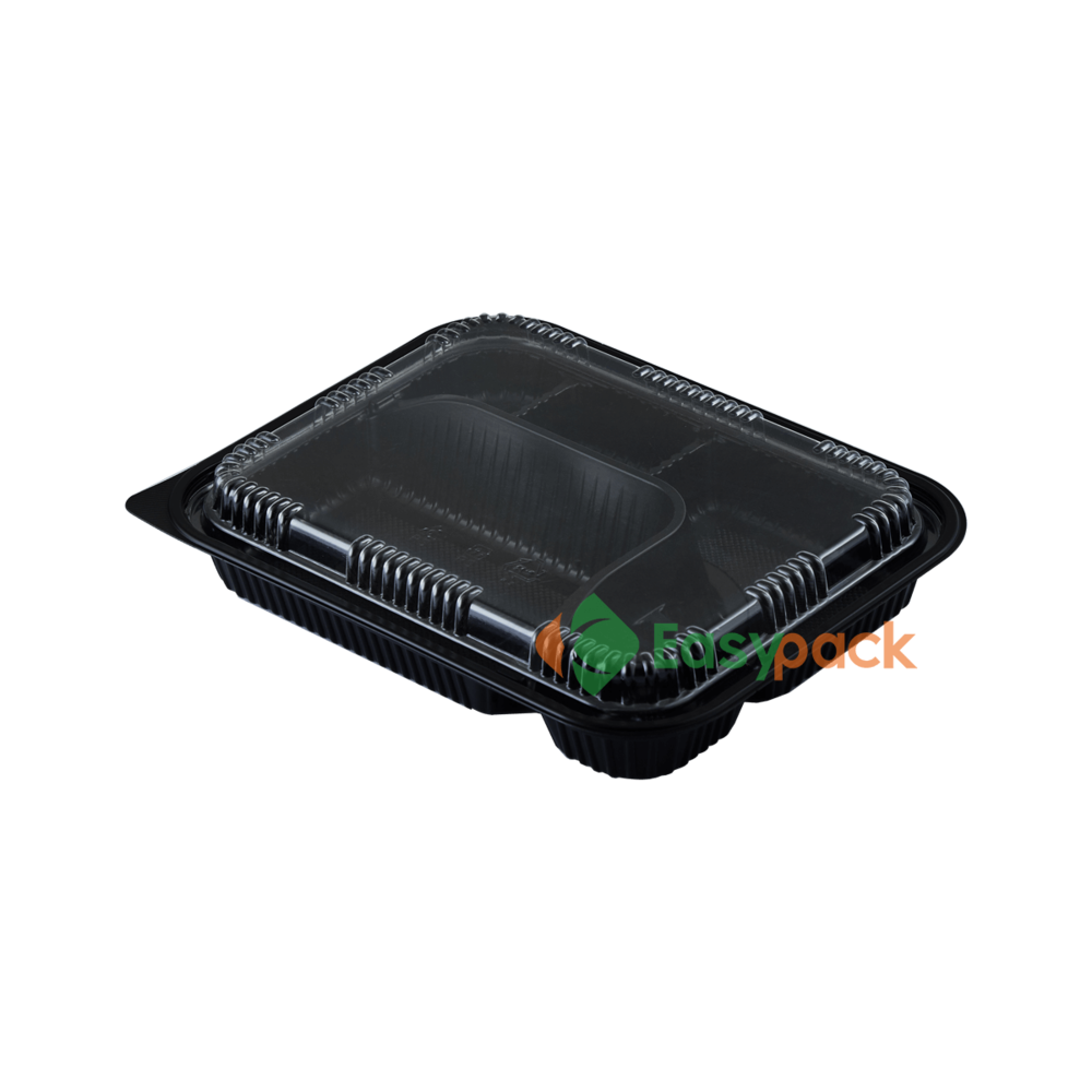 easypack rectangular recyclable bento box with lid
