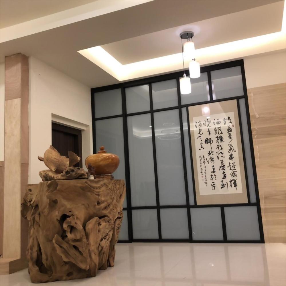 鐵件玻璃拉門