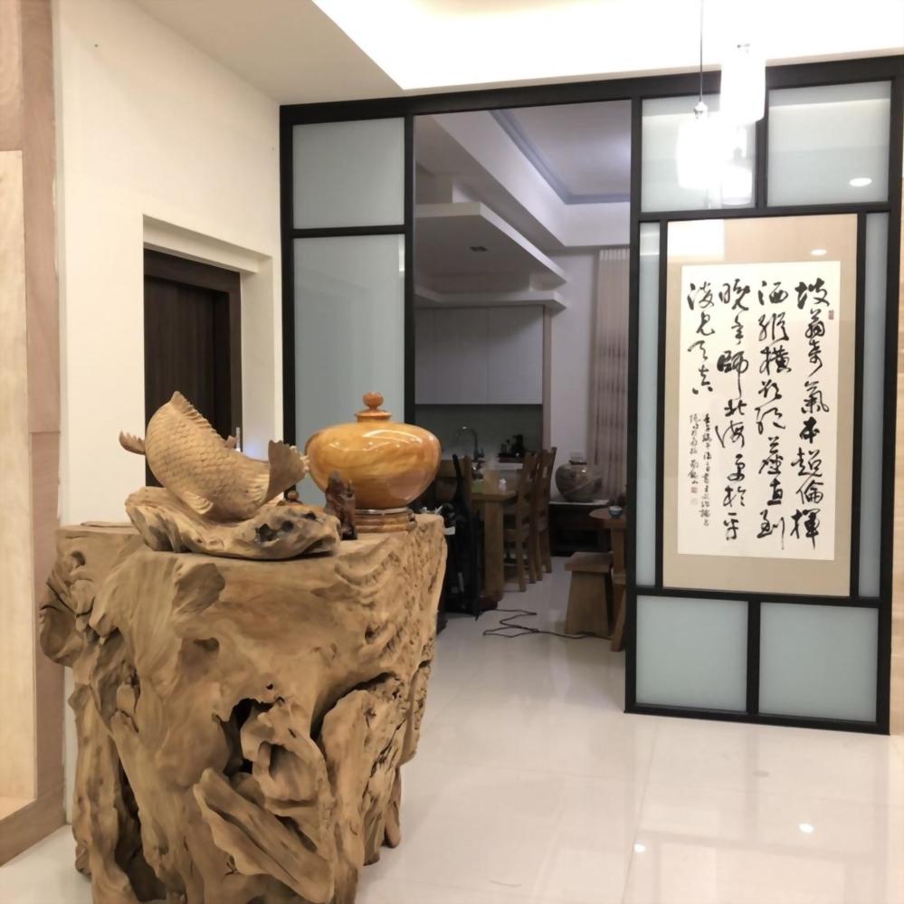 鐵件玻璃拉門