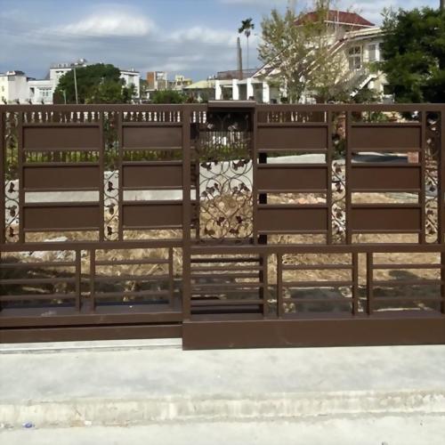 雙片摺疊電動大門