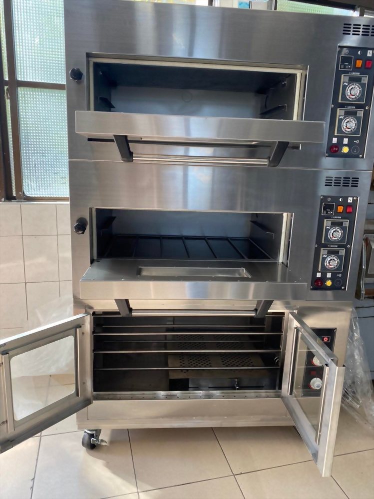 二層二盤烤箱加下層發酵箱