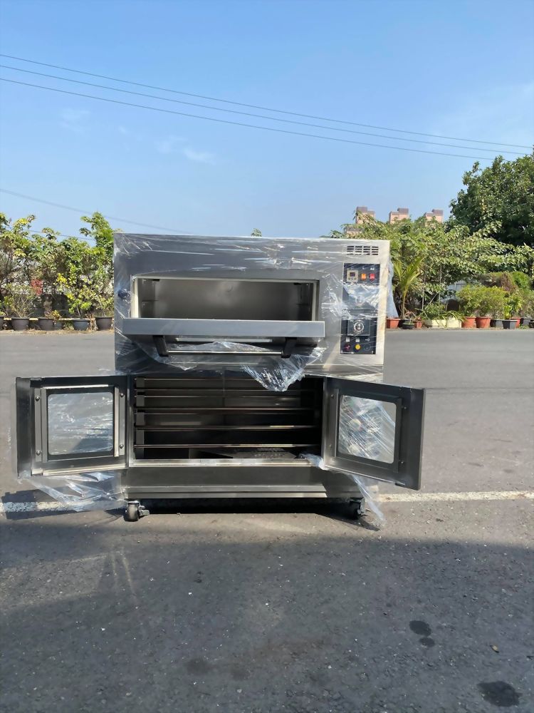 一層二盤烤箱加下層發酵箱