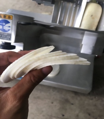 中古日本製渡邊桌上型凍肉切肉機250