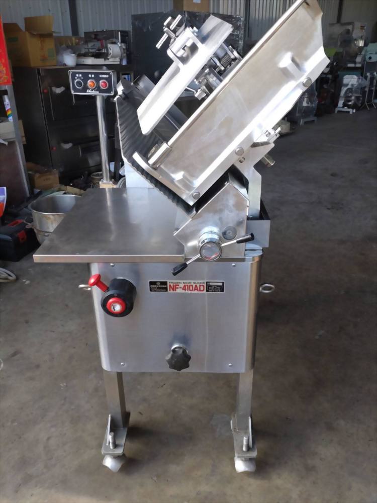 中古日本製落地型南常凍肉切肉機410