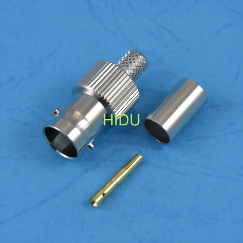 BNC connector female crimp