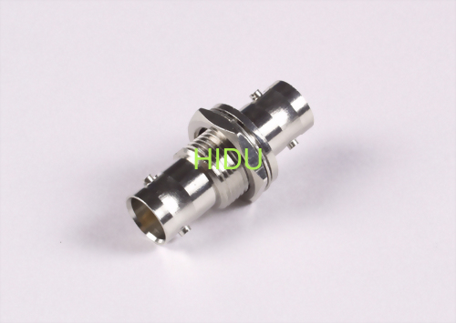 Double BNC female bulkhead receptacle