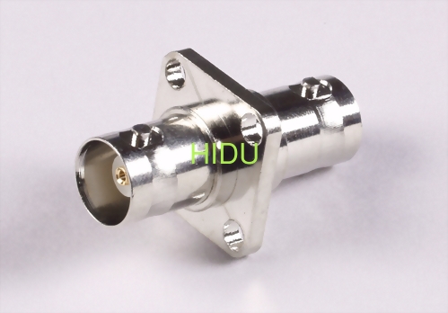 Double BNC female panel receptacle