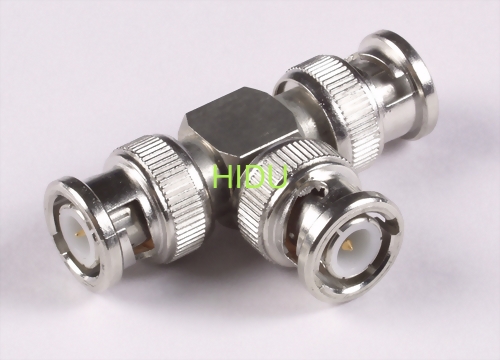 Three BNC male T-type