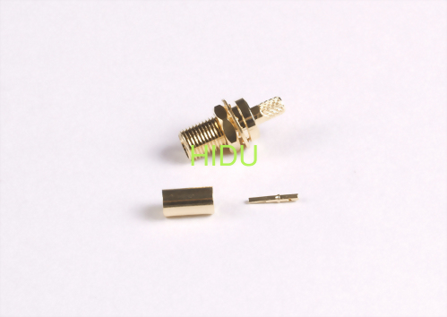 MCX female B/H crimp
