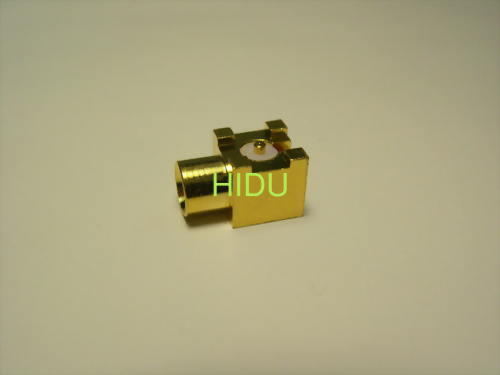 MCX female R/A surface mount
