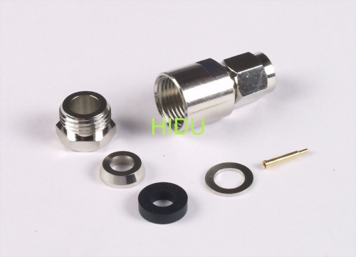 SMA male screw-on