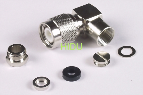 TNC male R/A screw-on