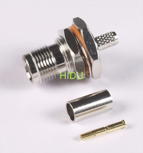 TNC female B/H crimp