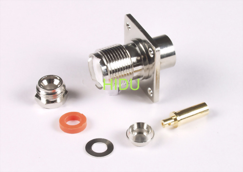 UHF female square flange screw-on