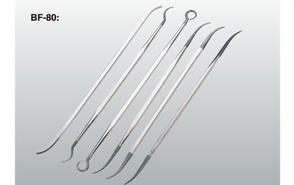 Diamond Bent Files Double Ended BF-80