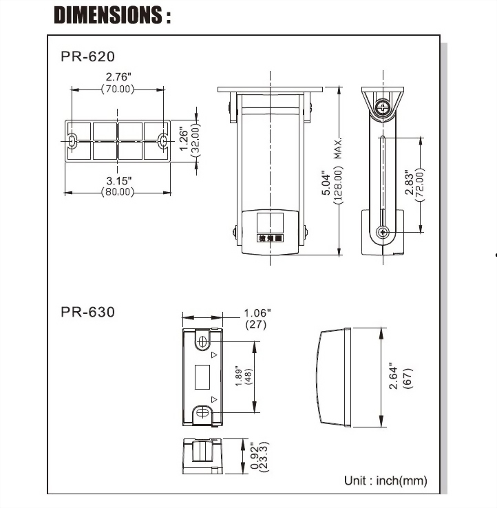 PR-630 Magnetic Shutter Sensor (Wall Mount) - SENGATE