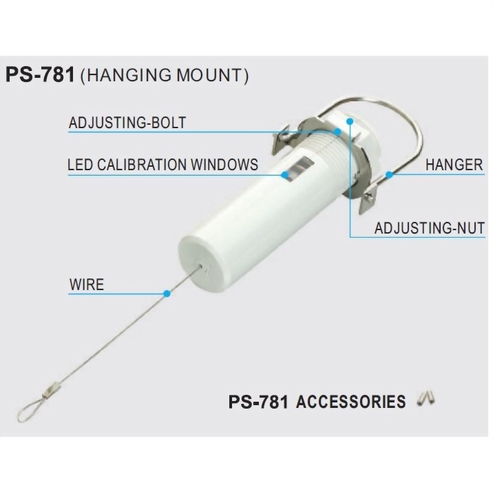 PS-781 Taut Wire Fence Sensor (Hanging Mount)