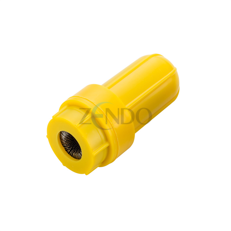 Battery post and terminal cleaner-Yellow Plastic case JHC203