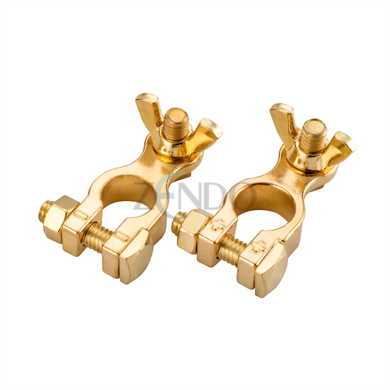 Wing Nut Marine Brass Terminal-Brass Plated JHC828B