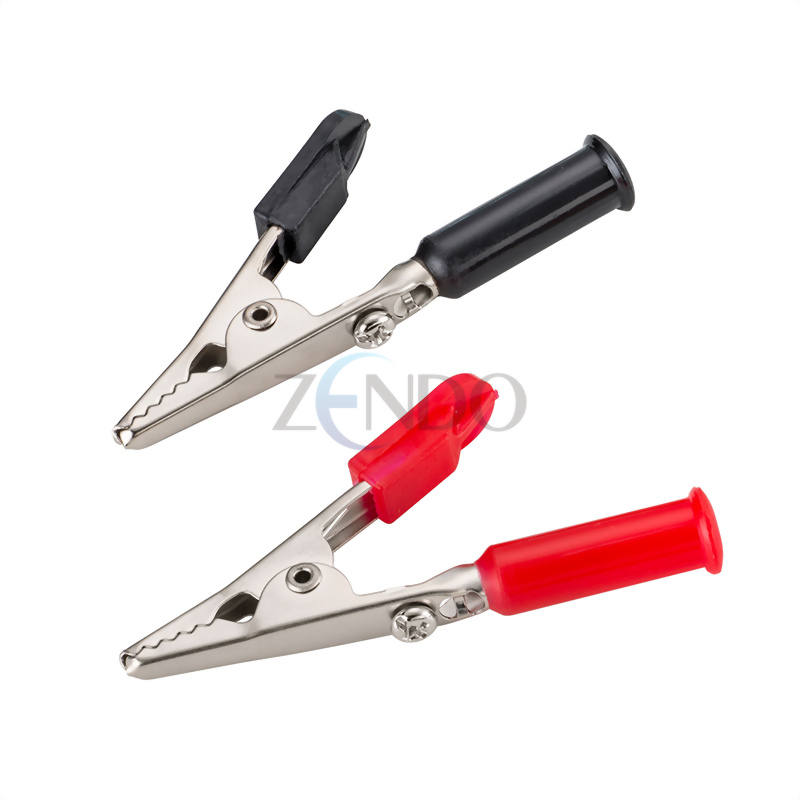 Alligator Clip Screw Type with Molded Handle, 50mm in length