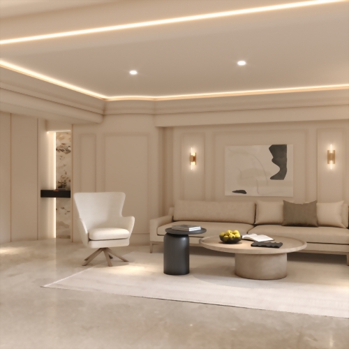 美術皇居A1【設計日記】美式渡假宅空間設計，看線板與壁燈的小佈局大作用