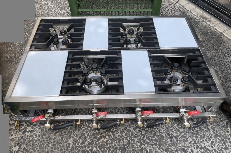 桌上型四口交叉西餐爐 訂製品
