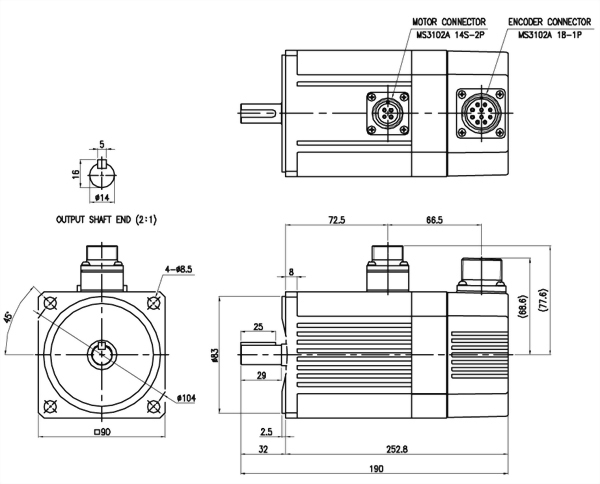 Brushless DC motors with DC drive