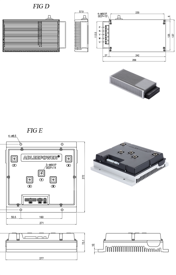 Brushless DC motors with DC drive